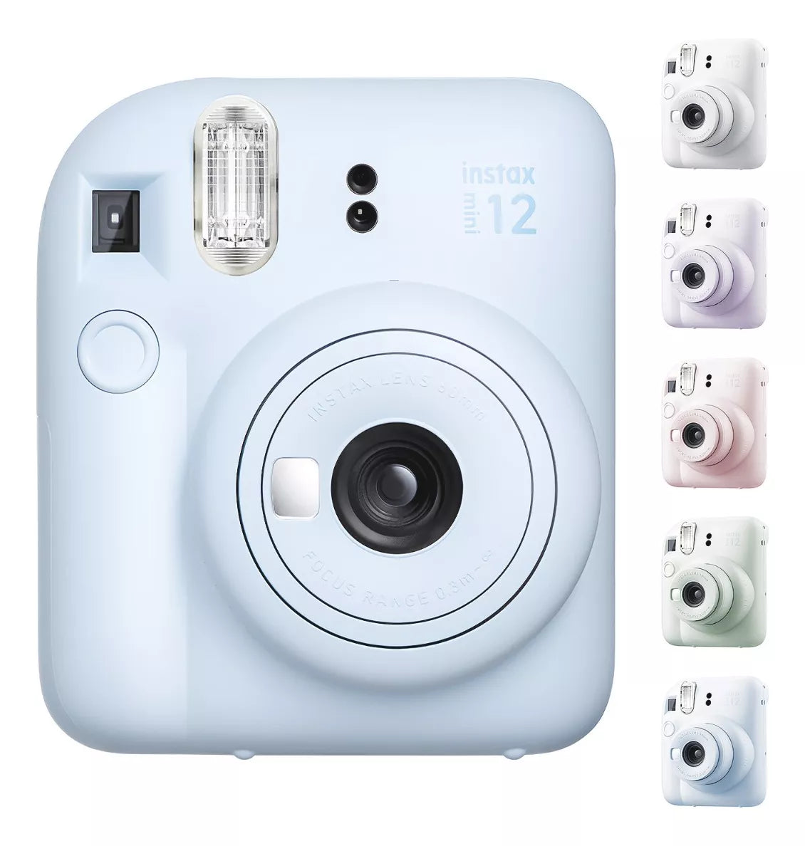 Cámara Instax Mini 12 - Color azul/Verde/Rosa