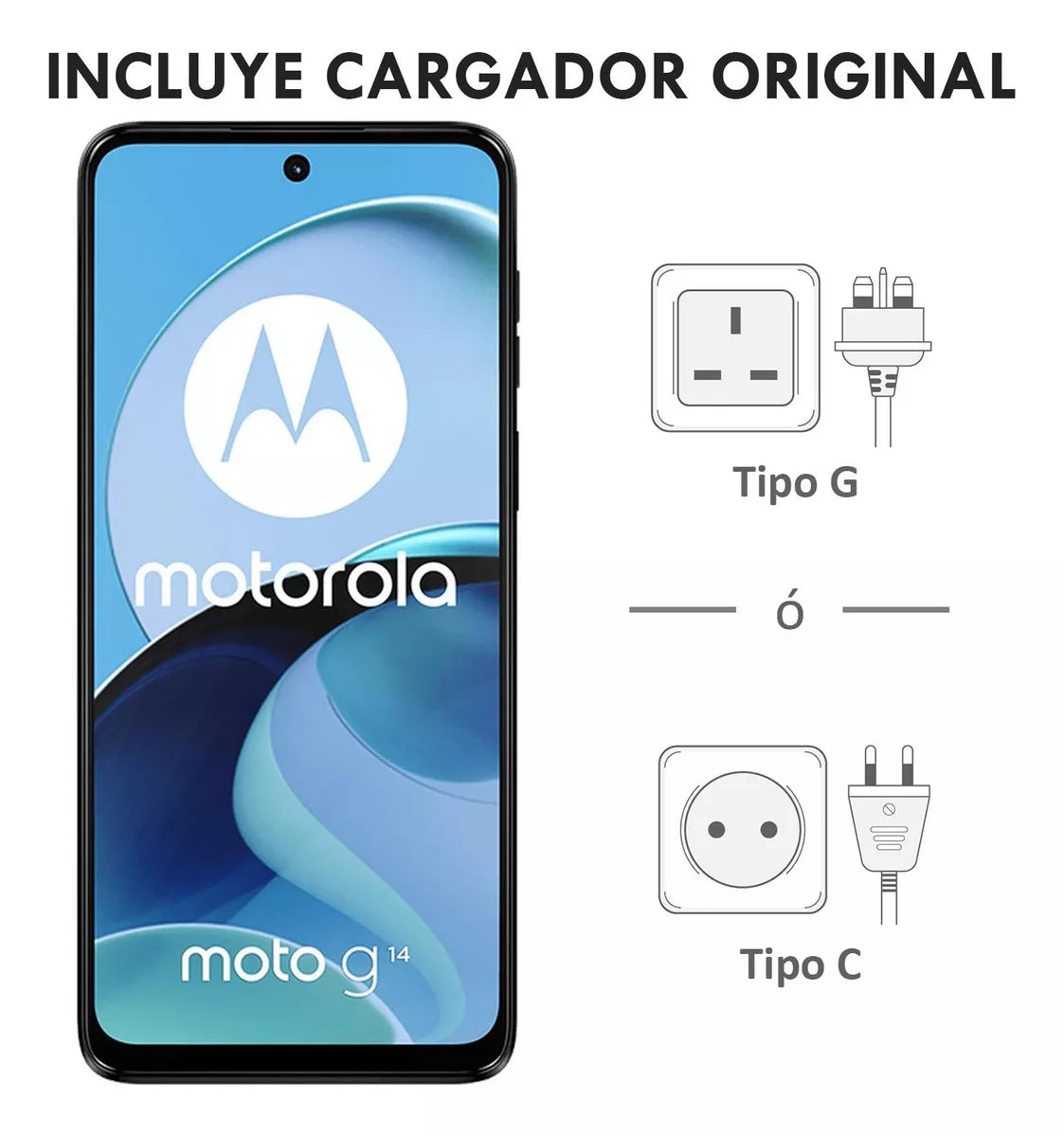 Celular Motorola Moto G14 4g 4gb 128gb 6.5 Fhd+ 60 Hz 50 Mp Azul Internacional