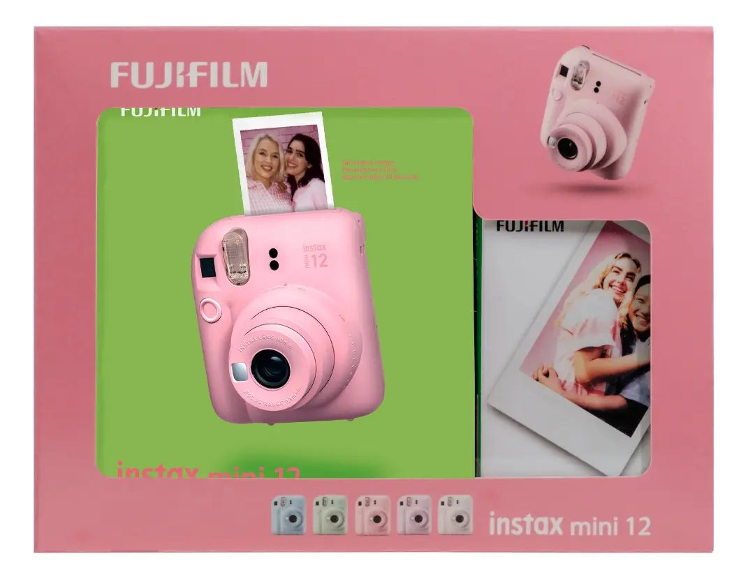 Instax Mini 12 Pink + Pelicula 10 Fotos Color Rosa