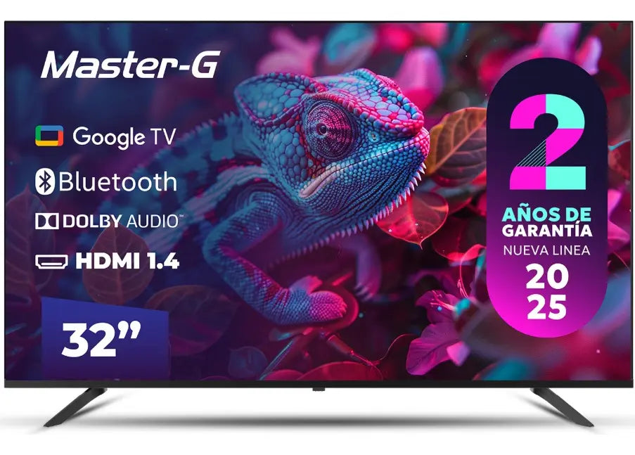 Smart Tv Master-G LED 32 Google Tv HD Bluetooth Mgg32hfk Color Negro 2025