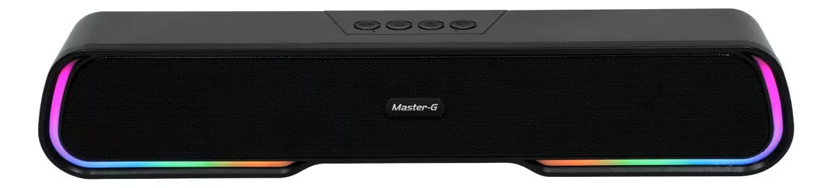 Soundbar Parlante Gamer Bluetooth Luces Rgb 1200mah Color Negro Master-G