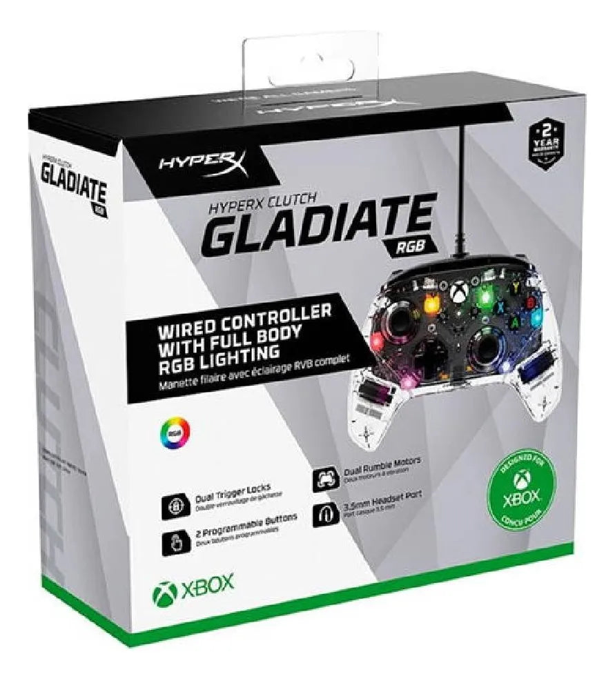 Joystick Hyperx Clutch Gladiate Rgb Color Blanco
