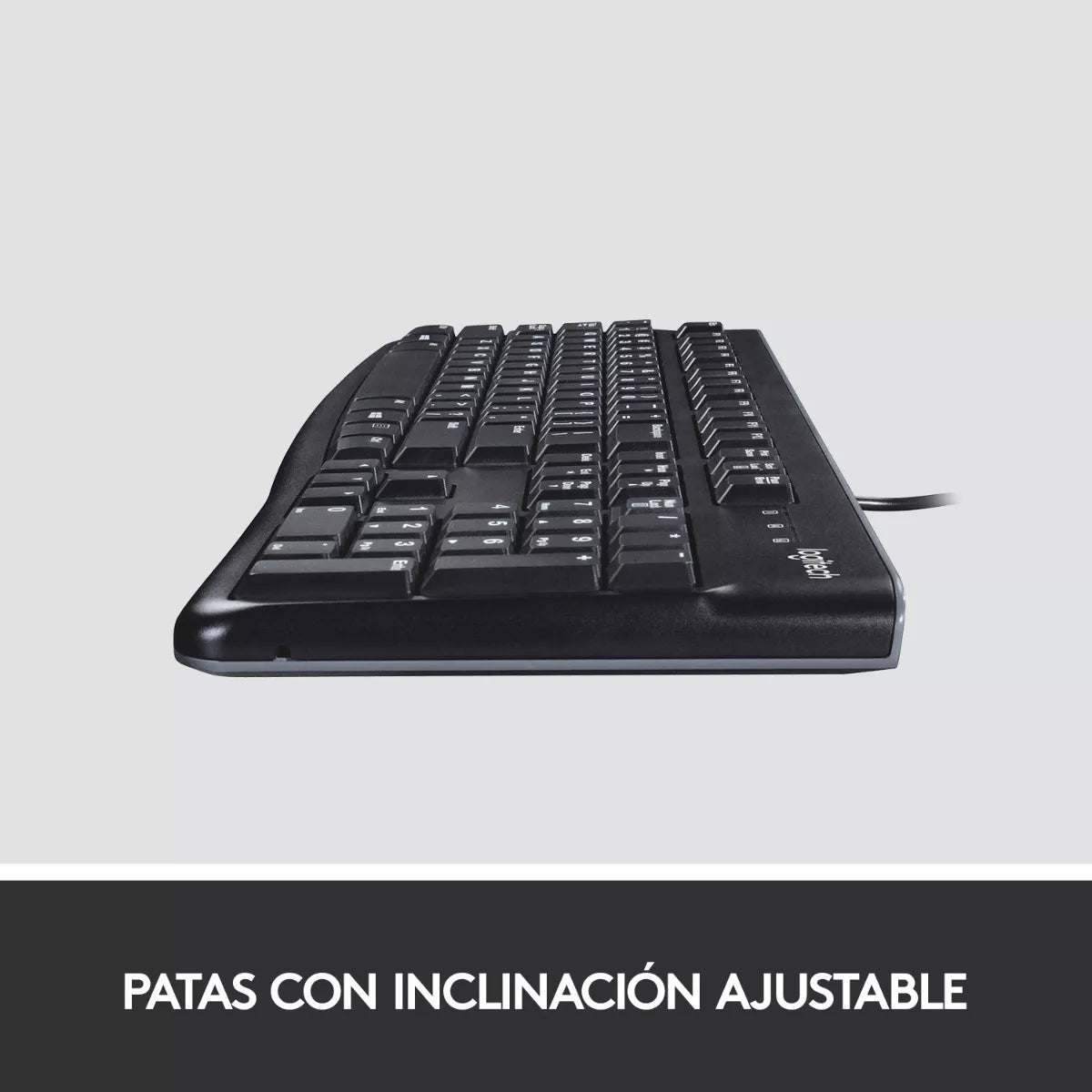 Teclado Logitech K120 Qwerty Español España Color Negro