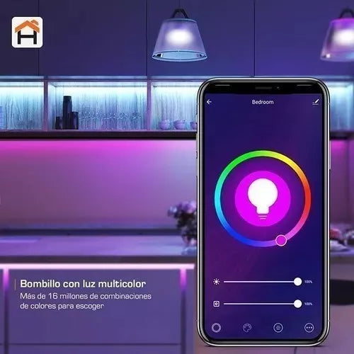 Lampara Bombilla Inteligente Nexxt Blanco Color Rgb Pack X 3