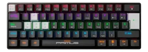 Teclado Gamer Mecanico Primus Ballista 61t Mini Red Negro