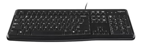 Teclado Logitech K120 Qwerty Español España Color Negro