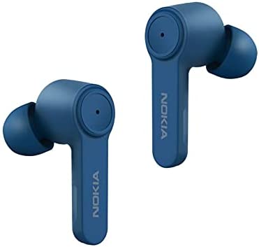 Audífonos Bluetooth Con Cancelación De Ruido Nokia Bh805 Color Azul Luz Blanco