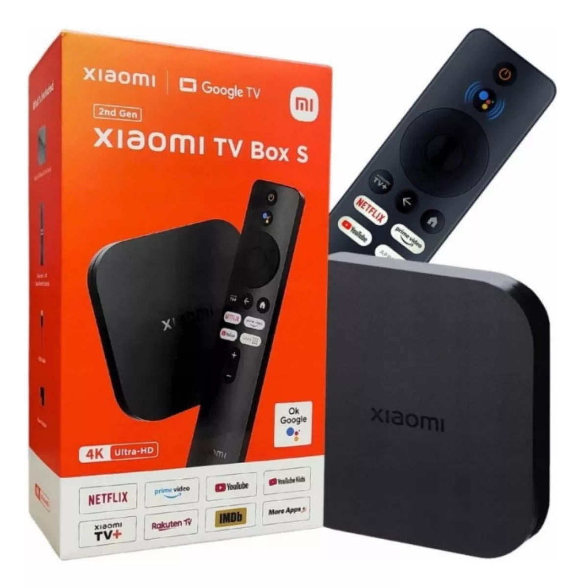 Xiaomi Mi Tv Box S 2nd Control De Voz 4k 8gb Con 2gb De Memoria Ram