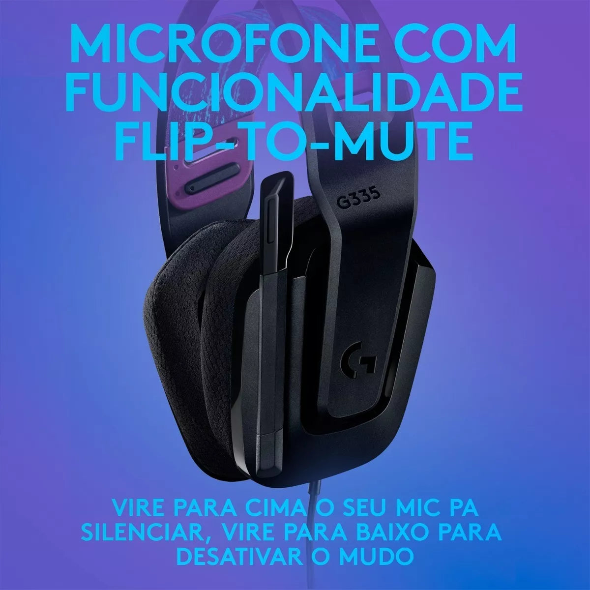 Audifono Gamer Logitech G335 Negro Pc/ps4/switch/xbox