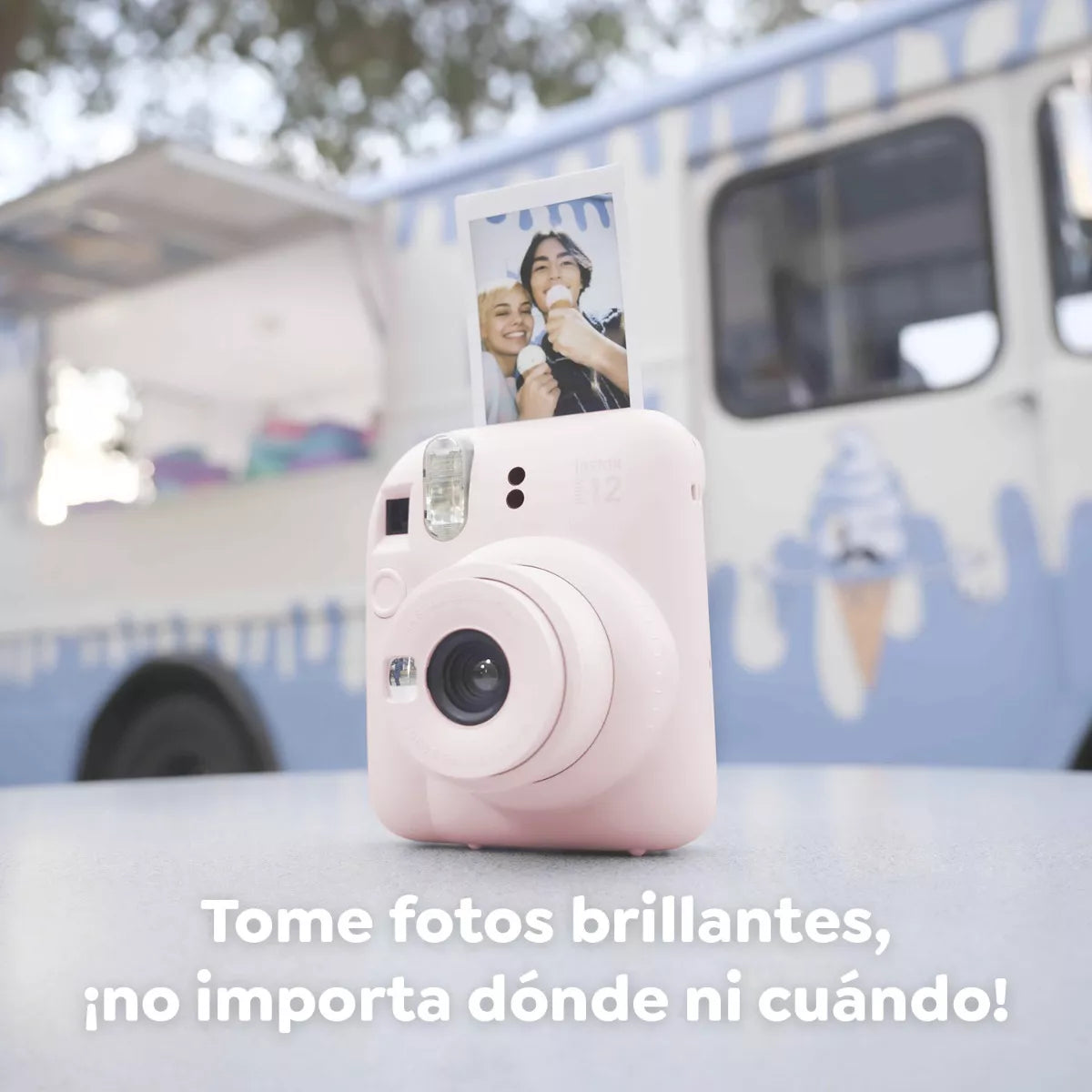 Cámara Instax Mini 12 - Color azul/Verde/Rosa