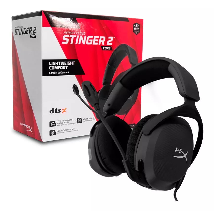 Audifonos Hyperx Cloudx Stinger 2 Core Negro Gamer