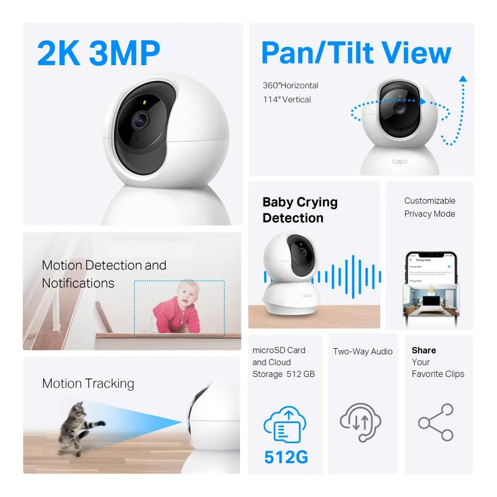 Cámara De Seguridad Tp-link Tapo C210 Tapo Smart Blanco