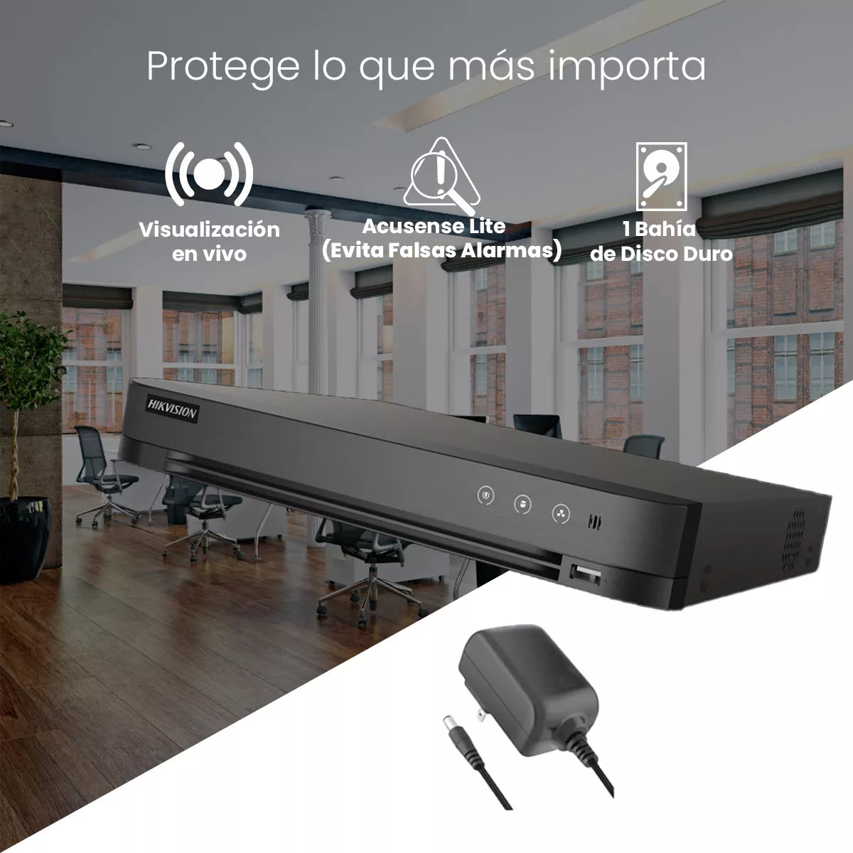 Hikvision Kit Dvr 4 Canales Turbohd + 4 Canales Ip 8 Megapixel 4k Tecnología Acusense Evita Falsas Alarmas + Audio Por Coaxitron 4 Entradas De Alarma 1 Salida De Alarma + Salida De Video En Full Hd