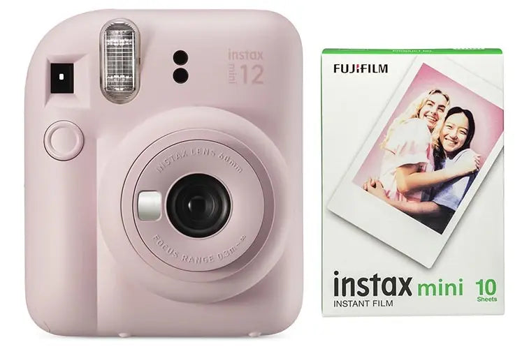 Instax Mini 12  Pink + Pelicula 10 Fotos Color Rosa