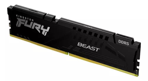 Memoria Ram Fury Beast DDR5 Gamer Color Negro 16gb 1 Kingston Kf552c40bb-16