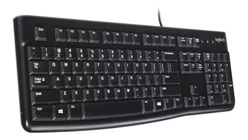 Teclado Logitech K120 Qwerty Español España Color Negro