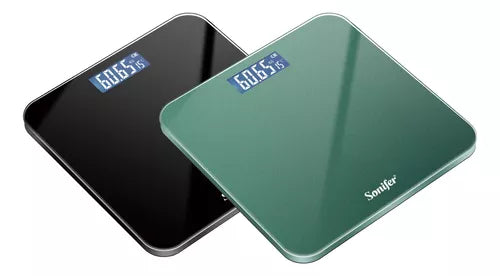 Balanza Pesa Inteligente Baño Digital Bodyscale Color Negro