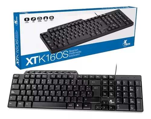 Teclado Usb Multimedia En Español Xtech Xtk-160s