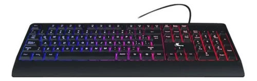 Teclado Gamer Super Iluminado Led C/cable Xtech Xtk-050s Color Del Teclado Negro Idioma Español Latinoamérica