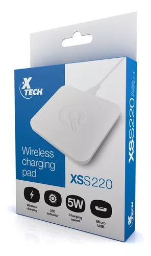 Cargador Inalambrico Xtech Xss-220 Micro-usb 5w Blanco